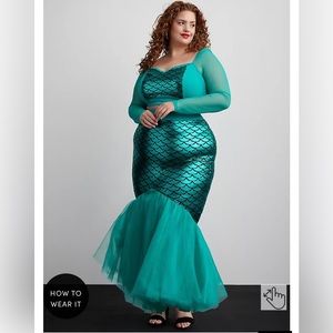 Torrid Teal Mermaid Maxi Dress
